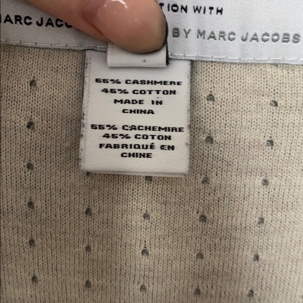 Marc Jacobs |M's Cashmere Cotton Hoodie Sweatshirt - Picture 6 of 7